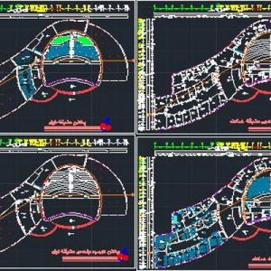 دانلود فایل اتوکدی نقشه کامل یک نمونه خانه موسیقی ، در 11 شیت.