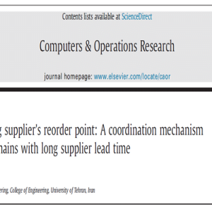 دانلود مقاله ترجمه شده با موضوع هماهنگی نقطه سفارش مجدد تأمین کننده: یک مکانیزم هماهنگی برای زنجیره تأمین با زمان تحویل طولانی تأمین کننده، در قالب word و در 24 صفحه، قابل ویرایش، شامل مقدمه، تعریف مسئله، مفروضات، نوآوری مقاله، مدل سازی، حالت غیر متمرکز، تابع هزینه تامین کننده، تابع هزینه خرده فروش، حالت متمرکز، حالت هماهنگ، مثال عددی، آنالیز حساسیت، نتیجه گیری