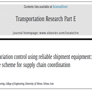 دانلود مقاله ترجمه شده با موضوع کنترل تغییرات زمان تحویل با استفاده از تجهیزات حمل و نقل معتبر: یک طرح انگیزشی برای هماهنگی زنجیره تأمین، در قالب word و در 21 صفحه، قابل ویرایش، شامل مقدمه، نوآوری مقاله، مفروضات، مدل سازی، تصمیم گیری در حالت غیرمتمرکز